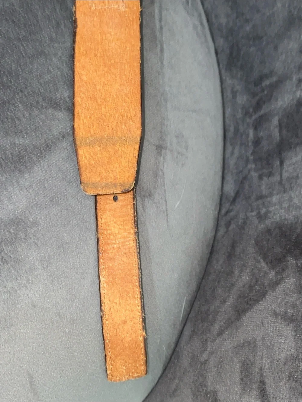 Vintage FRYE Leather Belt Made in USA 26 Brown British Tan Brass Buckle 62065